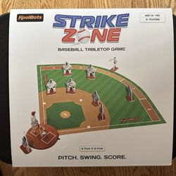 StrikeZone Baseball Game - Giant 5 x 5 feet Rollout Field,10" Realistic Batte...