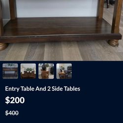 3 PIECE AOFA TABLE END TABLE