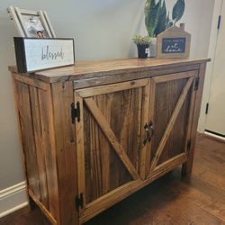 Rustic Barndoor Cabinet