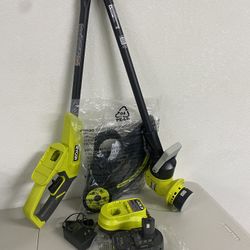 RYOBI ONE+ 18V 13 in. Cordless Battery String Trimmer/Edger with 4.0 Ah Battery and Charger