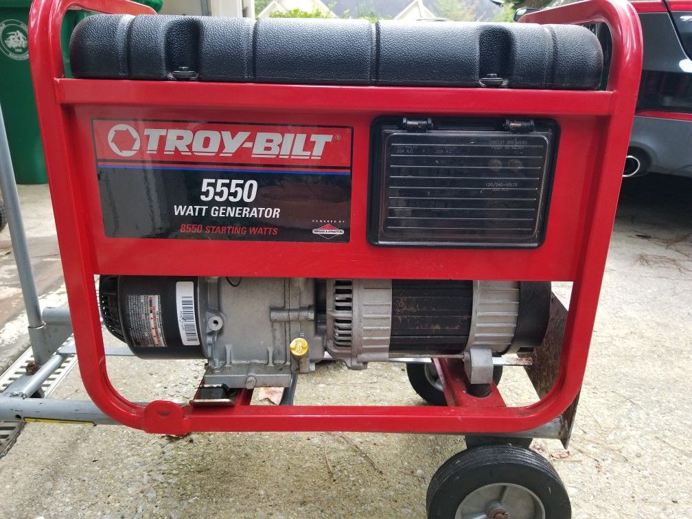 Troy built 5550 Watt generator 8550 starting watts