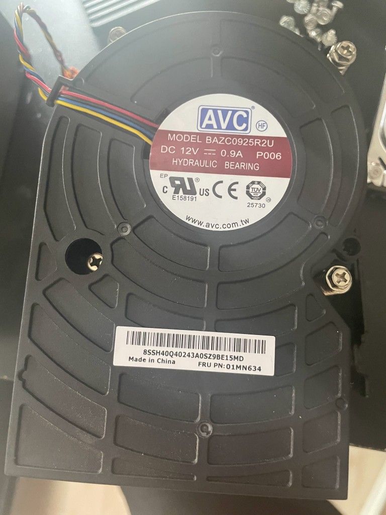 AVC BAZC0925R2U P006 12V All In One Turbine Cooling Fan