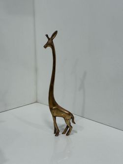 Vintage Solid Brass Giraffe