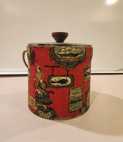 Vintage Retro Ice Bucket with Lid & Handle – Bar Decor
