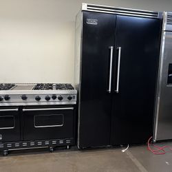 Viking 48”Wide Range Hood And Viking 48” Built In Refrigerator 