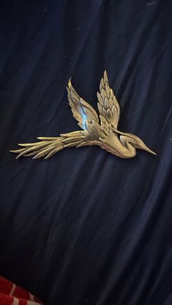 Vintage DANECRAFT Sterling Silver FLYING HERON Crane BIRD PIN BROOCH
