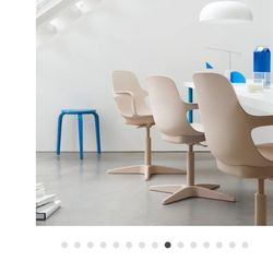 Ikea ODGER
Swivel chair, white/beige