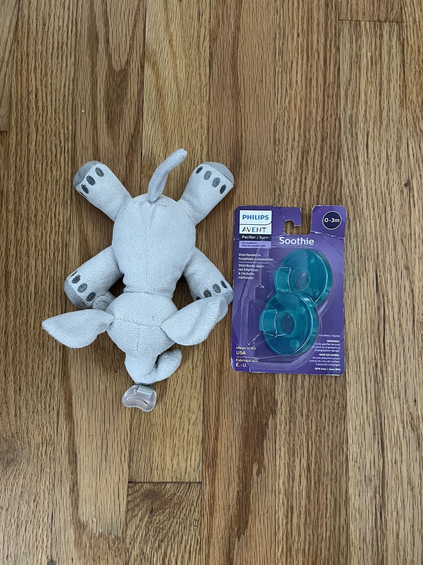 Pacifier Holder With New Pacifiers