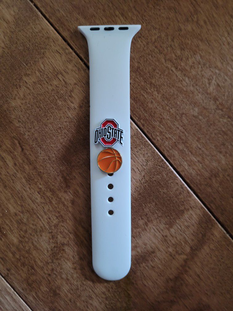 Ohio State And Basketball Metal Apple Watch Band Charms 