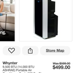 Midea 8,000 BTU 115-Volt U Plus Shaped Smart Inverter Window Air Conditioner Wi-Fi, for up to 350 sq. ft. Energy Star 2024