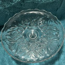 Early American pattern Glass (EAPG) Cake Stand By Bryce Higbee & Company 