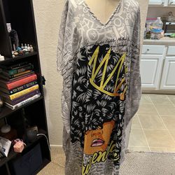 Ace Fashion Queendom Design Dress with Scarf attached included one size fits most
