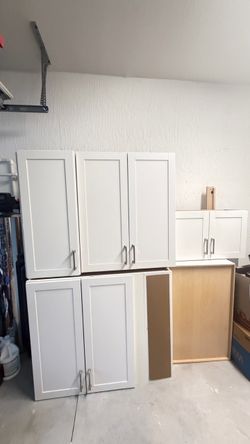 5 upper cabinets white - modern kitchen shakers