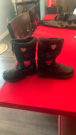 Little Girls Snow Boots Size 13