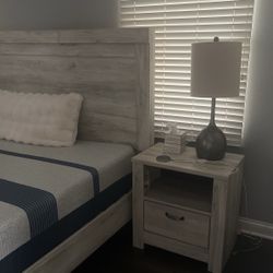 Bed Frame With Nightstands King Size 