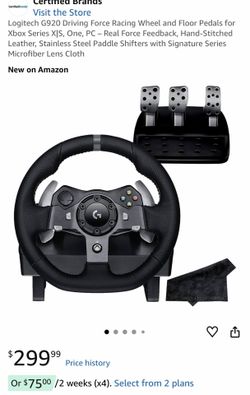 Logitech G920 Racing Wheel + Pedals + Shifter