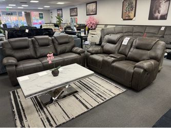 Brown Sofa & Loveseat