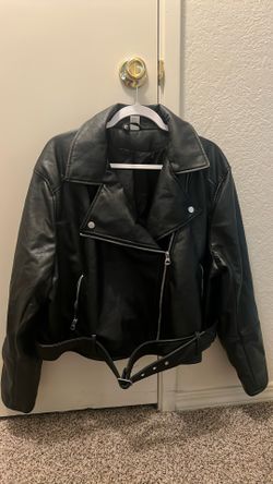 Faux Leather Black Jacket 
