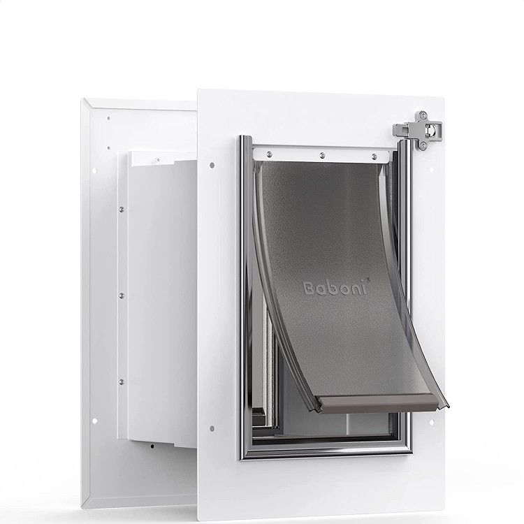 New Pet Door For Wall, Steel Frame And Telescoping Car