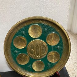Juego Platos De Pared Brass ANTIGUOS 