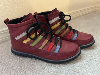 Spring Step Mambo Boots, Red, Colorful, Size 39,  Leather