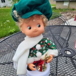 Christmas Kids in Costume musical doll Xmas