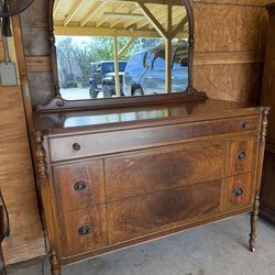 Vintage mirror night stand