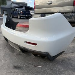 2011 Mitsubishi Evolution Lancer Bumper In White