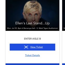 Ellen Tonight - Great Seats! 