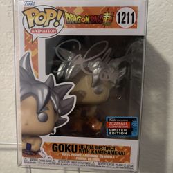 Signed Funko pop Goku ultra instinct (1212)