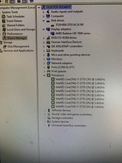 Dell intel Quad Core i7-3770 3.40Ghz 12GB Ram 8GB Ram 1TB windows 10 pro AMD Radeon HD 7000 Graphics