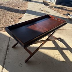 Brown Wooden Coffee Table 