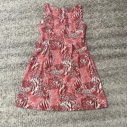 Pink Animal Print Sleeveless Dress designer