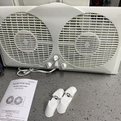 New In Box Hampton Bay Twin Window Fan Tested. You Must Pickup