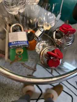 🔐Lock Bundle Pack – Master Lock + Stainless Disc Locks w/ Keys