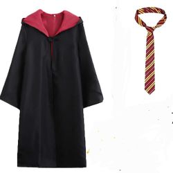 Harry potter Wizard Costume Wizard Costume Cosplay Set, Wizard Cloak Robe for kids size 7-8