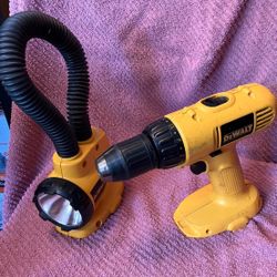 DeWalt 18v 1/2" Drill/Driver & Work Light Set (tools only)