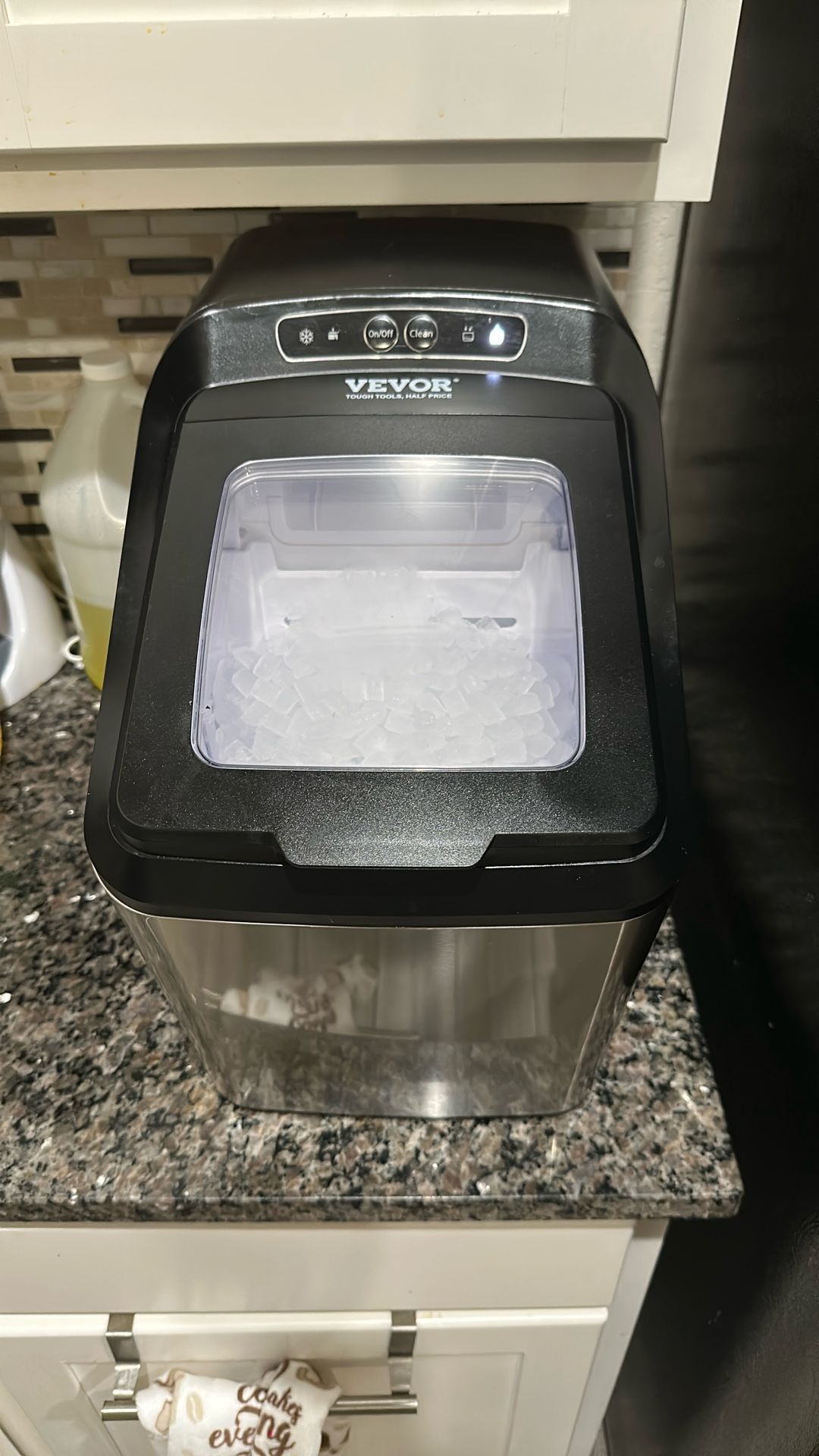 Vevor 30lb Nugget Ice Maker (Stainless Steel) With Self Cleaning