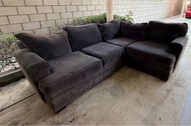 FOR SALE ASAP - Charcoal Grey L-Shape Sectional - FOR-SALE ASAP - $70/OBO!!!