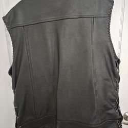 Leather vest