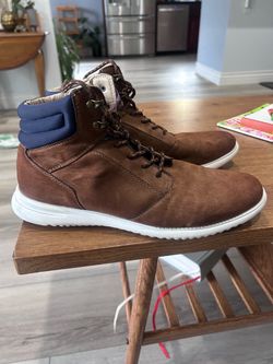 Mens Unlisted Tan Soft Boots Size 10.5