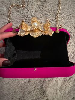 Buy as set of 7 or individually priced : Gorgeous unique clutch/evening/statement bags, all BRAND NEW with gold chain shoulder straps (removable)