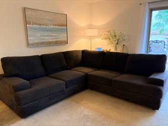 Comfortable Two-Piece Chenille Sectional