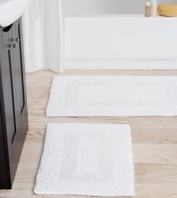 2 Piece Bathroom Rug Set