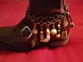 Buffalo teeth boot chain/necklace