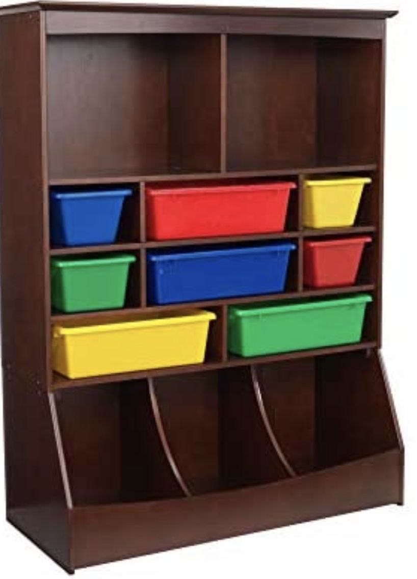 Kid Craft Wooden Wall Storage Unit