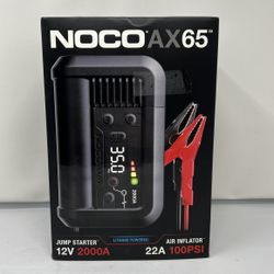 NOCO Boost+ Air AX65: 2000A Jump Starter with Air Compressor Tire Inflator