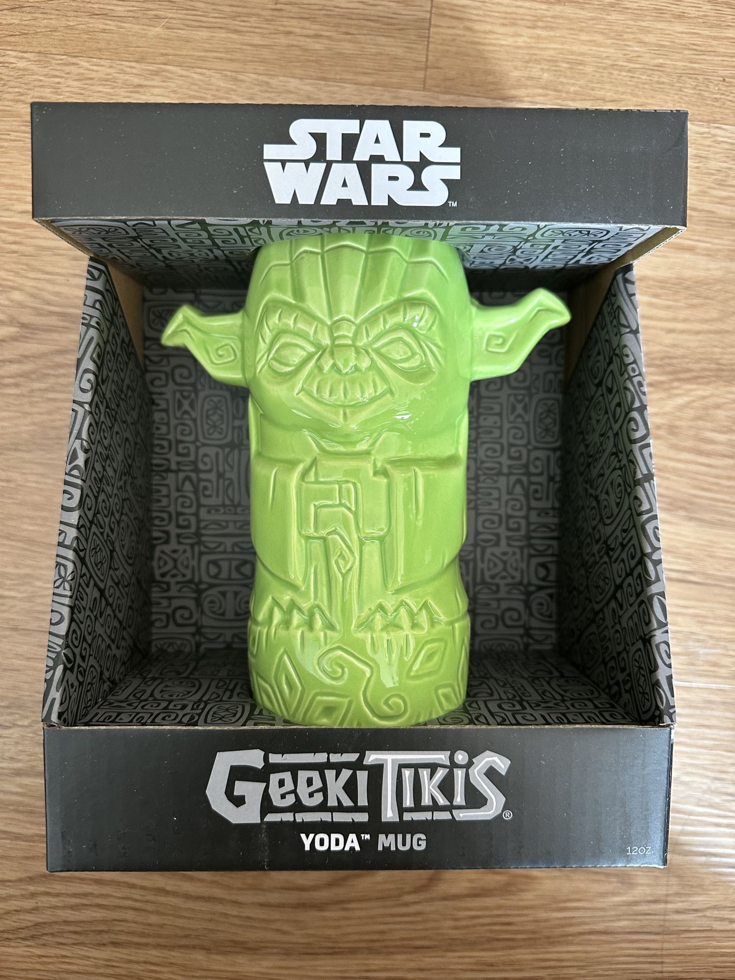 Star Wars Geeki Tikis Yoda Ceramic Mug 12 Oz NIB Disney Collectible Holiday Gift