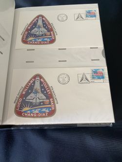 First Day Covers commemorating the STS-61B mission, which launched on November 26, 1980 To 1989. These envelopes feature a cachet (design) of th
