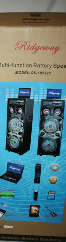 Bluetooth speaker SD card,slot USB port,FM radio,microphone included for karaoke